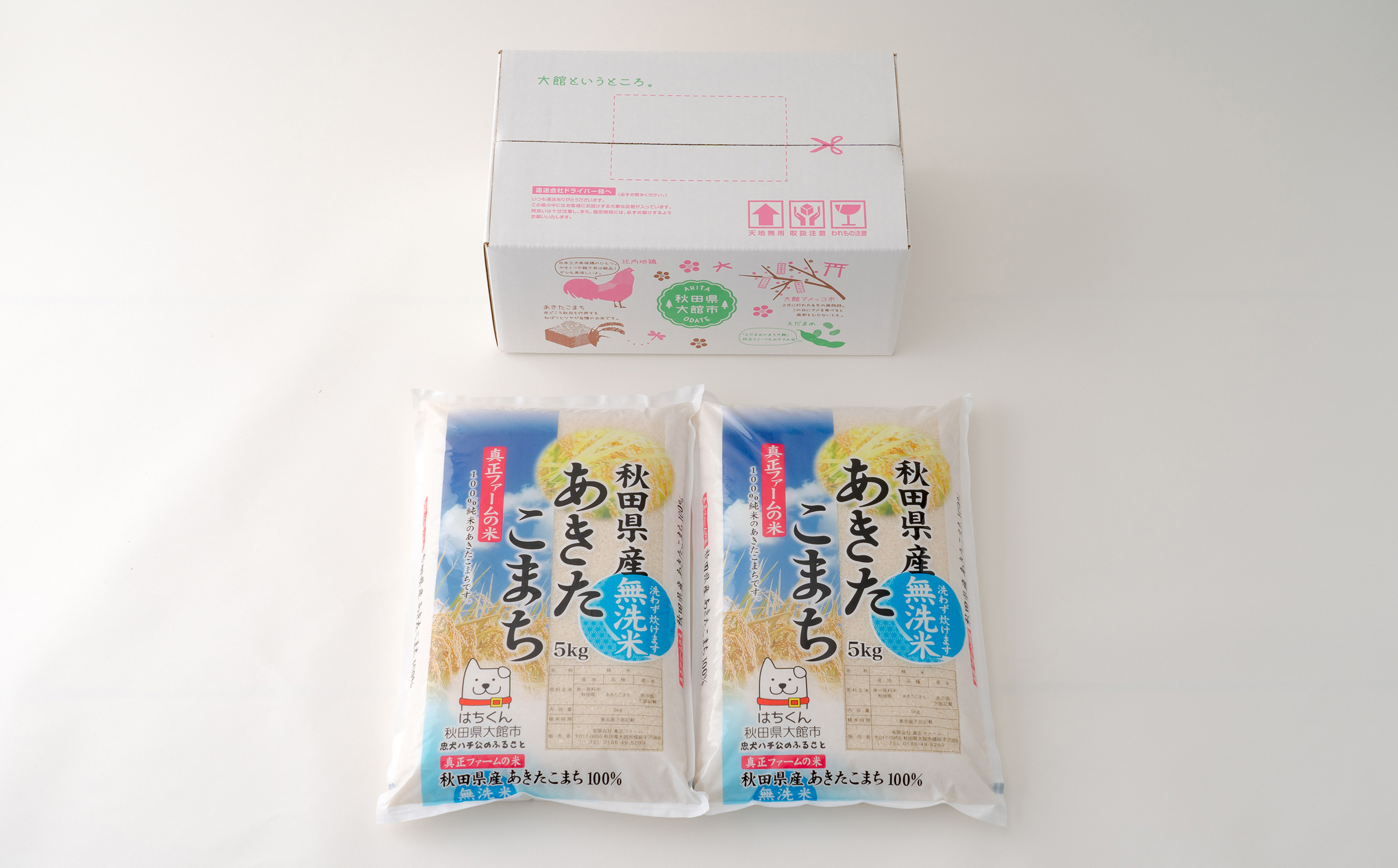 【定期便6ヶ月】秋田県産米「あきたこまち（無洗米）」 10kg（5kg×2袋）600P9203