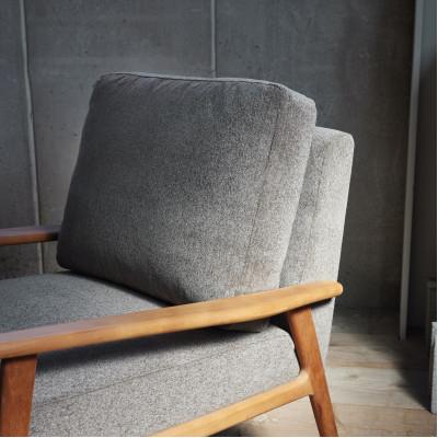 ふるさと納税 富田林市 Strand Sofa 1人掛け(ストランドソファ)モケット クリンプアッシュブラウン【SWOF】 |  | 01