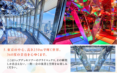東京タワートップデッキツアー（150m＋250m）ペアチケット │ 東京 観光 チケット