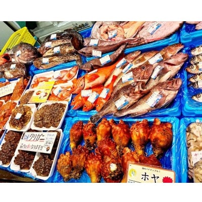 【毎月定期便】【三陸厳選】岩船商店おまかせ海産物詰め合わせセット(1)全6回【配送不可地域：離島・沖縄県・九州】