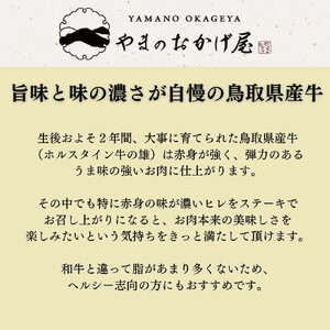 【特別規格品】 鳥取県産牛 最高級部位 ヒレ ステーキ セット 約120g 牛肉 ヒレ ヒレステーキ 国産牛 ステーキ 肉 フィレ おすすめ 国産 真空 BBQ 鳥取県 倉吉市