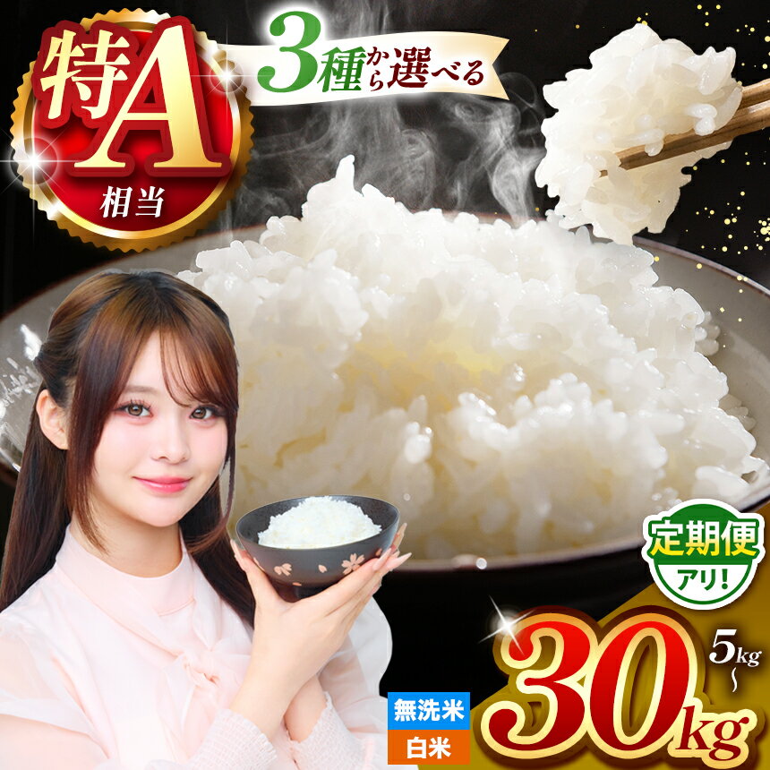 【ふるさと納税】 特A 米 【 R7年産 】 選べる 人気品種 定期便 | 令和7年産米 予約 熊本県産 森のくまさん ひのひかり くまさんの輝き 白米 無洗米 米 お米 こめ 5kg 10kg 15kg 20kg 25kg 30kg 定期便 | 熊本 和水町 なごみ 単一米 単一原料米 ご飯 飯 rice kome