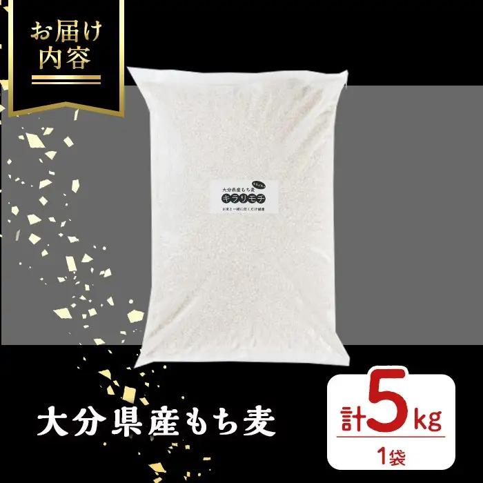 大分県産もち麦 キラリモチ(計5kg)ダイエット 健康 業務用【112400604】【天峯ファーム】