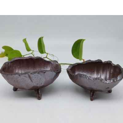 ふるさと納税 備前市 備前焼三足小鉢2個セット(登り窯)