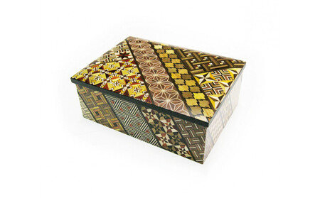 【寄木細工　6寸小物入れ　小寄木】箱根寄木細工　神奈川県小田原市