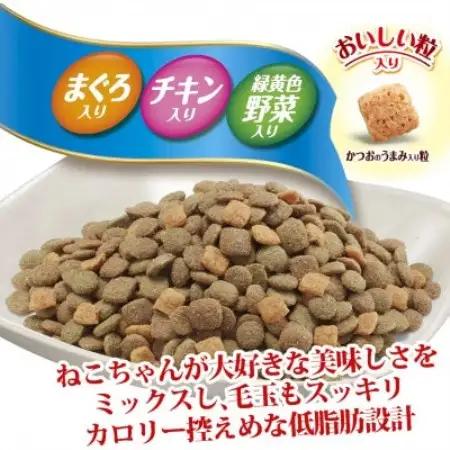 ねこ元気 毛玉ケア 肥満が気になる猫用 まぐろ・チキン・緑黄色野菜入り 国産 1.8kg×2袋【1751662】