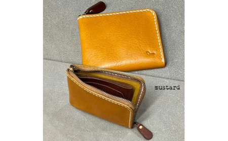 【革小物one】smart wallet マスタード｜財布 革財布