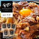 【ふるさと納税】 梶岡牛 牛丼 5個 ｜ 牛肉 お肉 肉 ブラウンスイス お取り寄せ グルメ 丼 お手軽 冷凍 特産品 山口 美祢