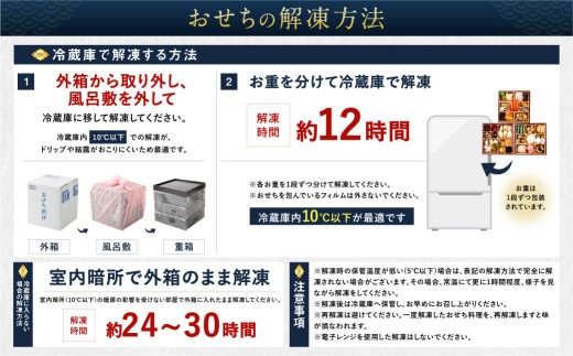 「 迎春 里山 」 6.5寸 三段重（ 3?4人前 ）