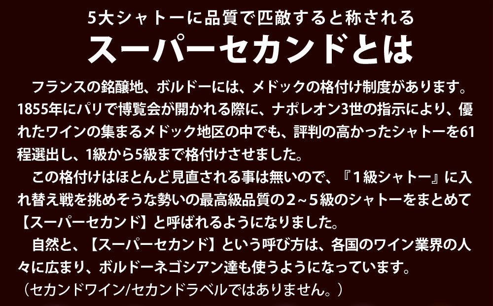 福智山ダム熟成 高級赤ワイン【2024年11月上旬-2025年4月下旬発送予定】FD128 シャトー カロン セギュール
