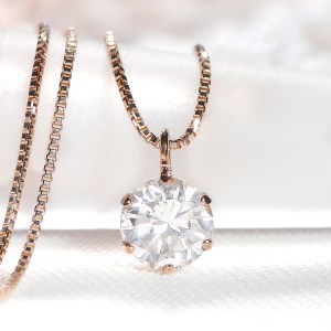 ダイヤ0.5ct ペンダント(ピンクゴールド)