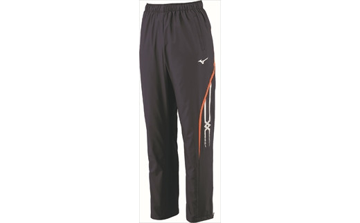 ウィンドブレーカーパンツ：配送情報備考　№①ドレスネイビー×フレイムオレンジ（豊かな清流と希望あふれる朝陽をイメージ）