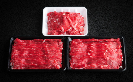【田村精肉店】北海道産ブランド牛の赤身1kg(スライス800g・切り落とし200g) 【配送不可地域：離島】牛肉 牛 スライス 切り落とし すき焼き しゃぶしゃぶ 北海道 美幌町 送料無料 BHRJ0