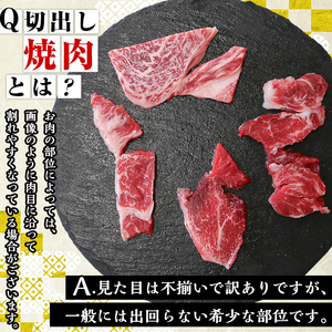 No.833-01 ＜訳あり＞国産牛切出し焼肉(計1.2kg・300g×4P)国産 九州産 牛肉 黒毛和牛 和牛 焼肉 焼き肉 希少部位  食べ比べ  キャンプ BBQ 訳あり 訳アリ 冷凍 小分け【