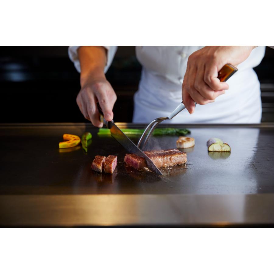 ＜京王プラザホテル＞鉄板焼「やまなみ」プレミアムディナーコース＆シャンパーニュ【個室確約】（4名様）【三越伊勢丹選定】