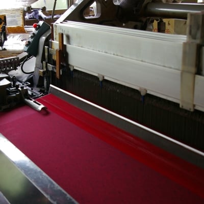 筑後産の織物「キッチンエプロン」　紺