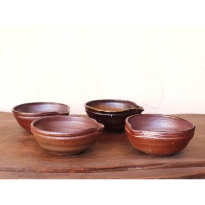 ふるさと納税 上島町 備前焼 片口小皿(4枚セット) kt1-001 |  | 01