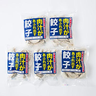 ふるさと納税 帯広市 十勝餃子手房にしかわの肉汁があふれ出す餃子セット　15個入×5パック |  | 03