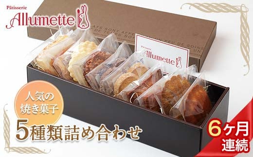 
            人気パティスリーの定期便 焼き菓子6ヶ月連続 F21C-164
          