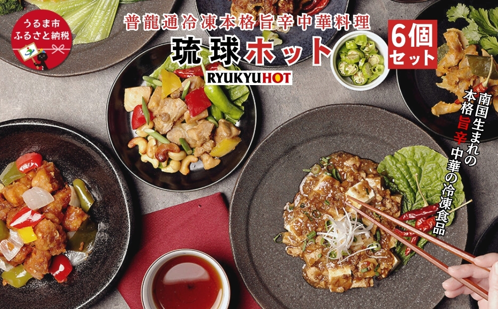 普龍通冷凍本格旨辛中華料理（琉球ホット：冷凍品）6個入り