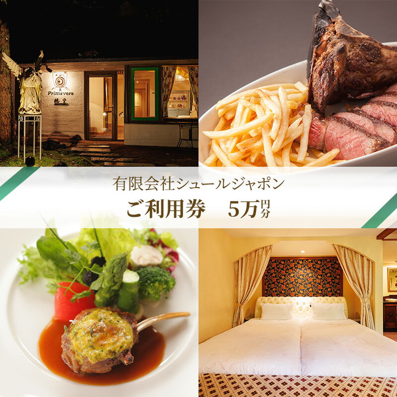 【ふるさと納税】商品券 5万円分 軽井沢 宿泊 食事 チケット オーベルジュ・ド・プリマヴェーラ レストラン 暖炉焼きピレネー 穏坐bar