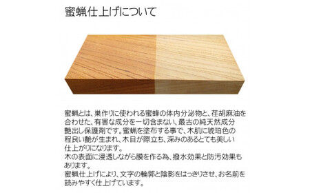 木製高彫り表札(長方形) FCG010