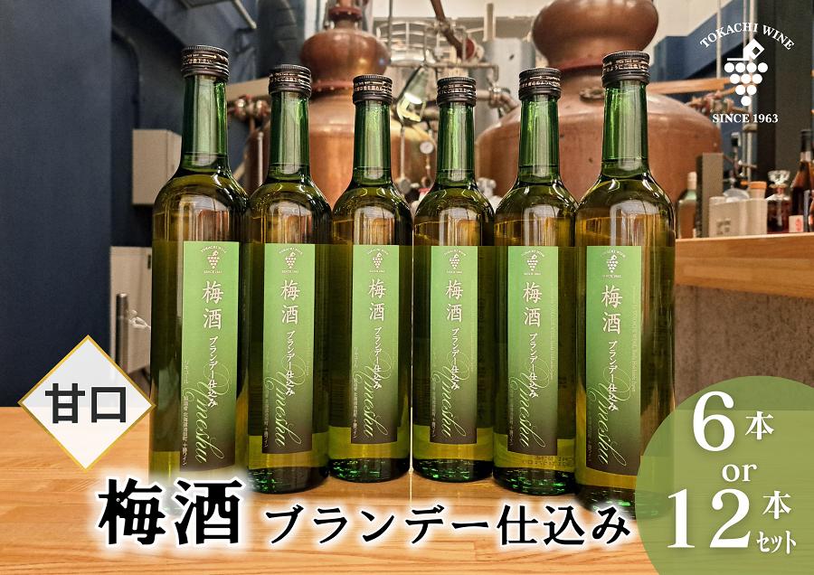 
            梅酒 ブランデー仕込み 500ml×6本か12本 選べる 梅酒 ブランデー 甘口 原酒 熟成 フレンチオーク樽
          