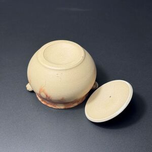 仁　14号綱耳付藻掛宝瓶（木）1－183｜陶器 やきもの 焼き物 手作り 谷川仁 職人 伝統工芸品 急須 常滑焼愛知県 常滑市