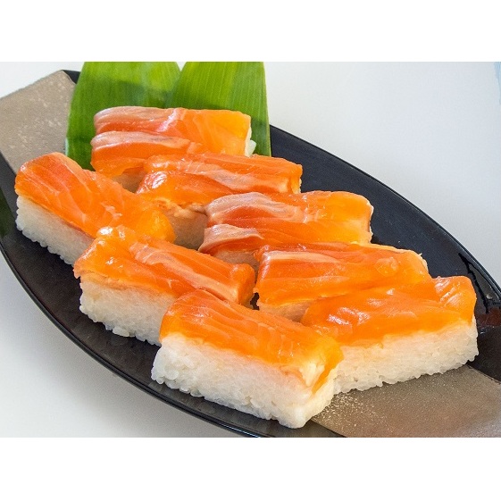 幻の魚 イトウ 押し寿司  290g 真空冷凍パック 押しずし 寿司 お寿司 惣菜 おかず おつまみ つまみ お酒のつまみ 酒のつまみ 夕飯 軽食 幻 魚 川魚 魚介 魚介類 海鮮 青森 青森県 鰺ヶ