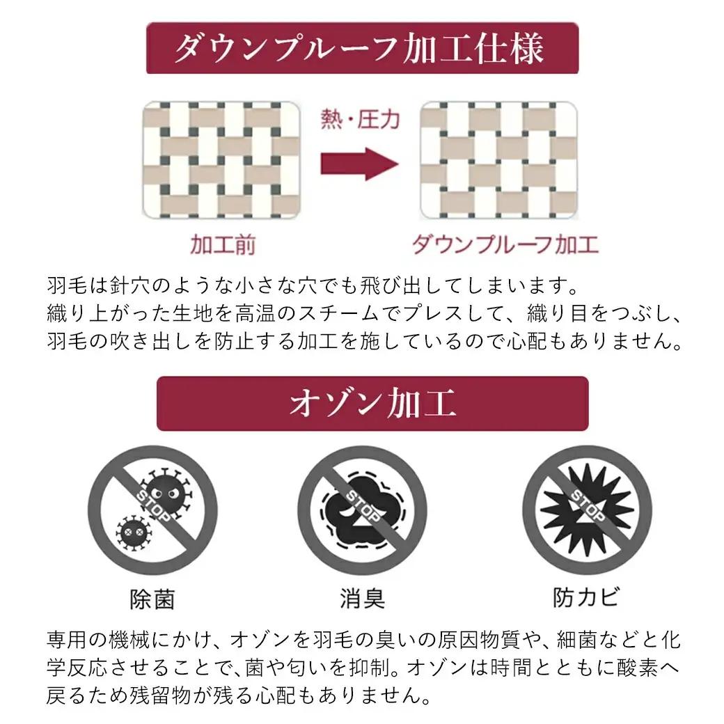 【充填量の多いタイプ・羽毛掛布団SL】ロイヤルゴールドラベル93%〔DI-J208〕
