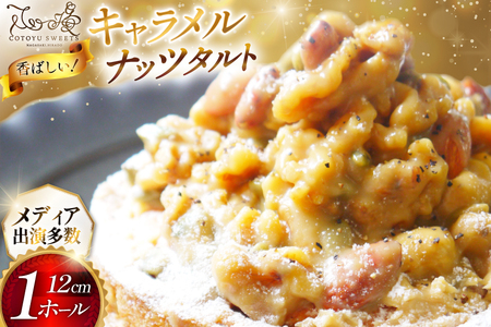 タルト ケーキ キャラメルナッツタルト 1ホール 12cm [心優-Cotoyu Sweets- 長崎県 平戸市 hr42bjo490188]