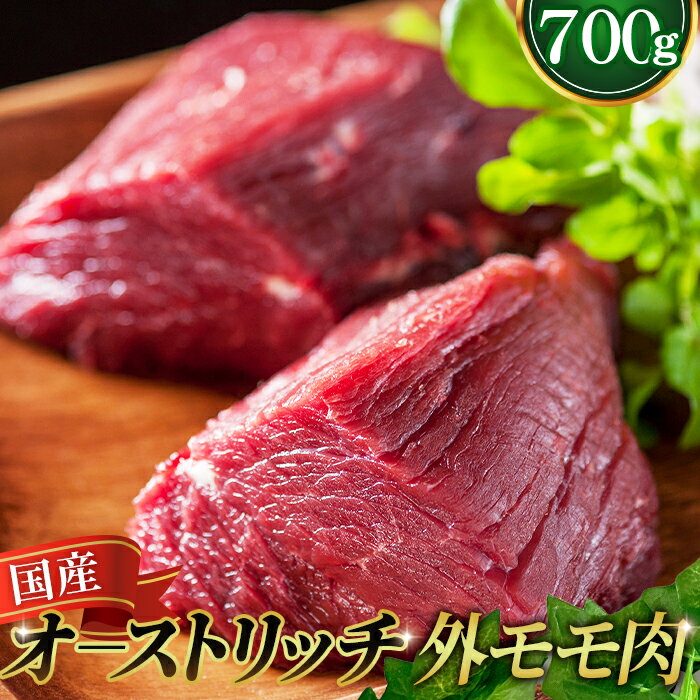 【ふるさと納税】国産オーストリッチ外モモ肉700g ／ お肉 ダチョウ肉 送料無料 埼玉県 No.057