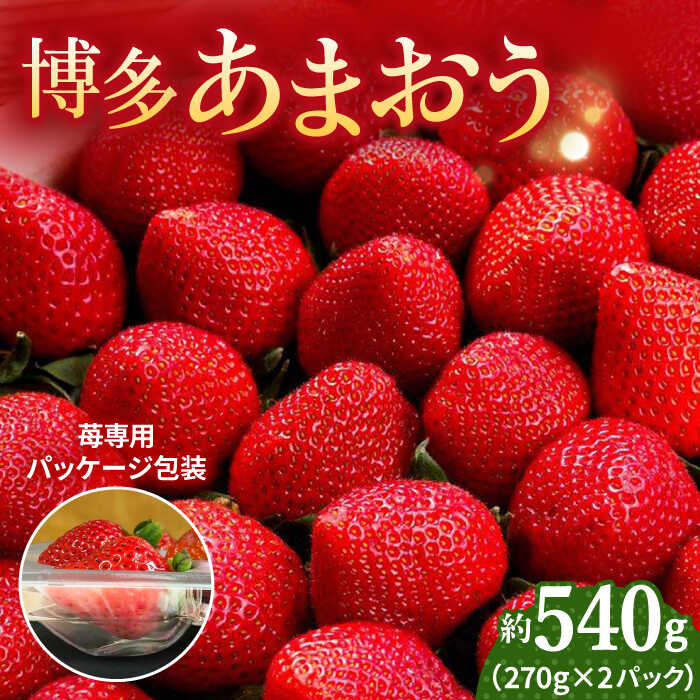 【ふるさと納税】【2026年2月上旬より発送】先行予約！農家直送 朝採り新鮮いちご【博多あまおう】約270g×2＜株式会社H&Futures＞ 那珂川市 いちご フルーツ くだもの 果物 あまおう 九州産 苺 国産 [GDS003] 9000 9000円 9千円