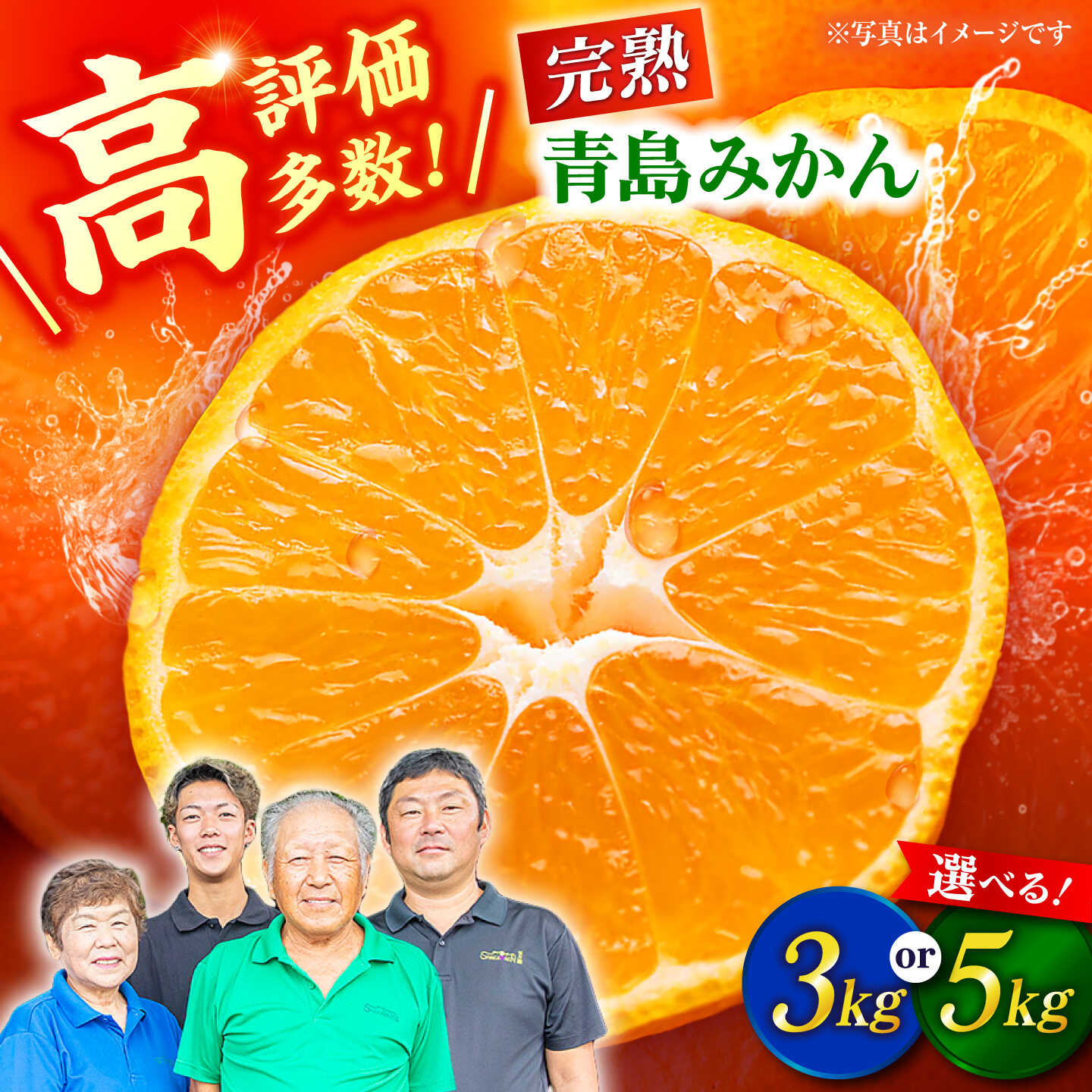 【ふるさと納税】【先行予約】〈選べる容量！〉完熟 青島 みかん 約3〜5kg【合同会社 社方園】[ZBZ011] ミカン 蜜柑 温州 うんしゅう 産地 柑橘 かんきつ 果物 くだもの フルーツ 人気 ランキング 旬 季節 産地直送 国産 熊本県 レビュー 特産品 送料無料