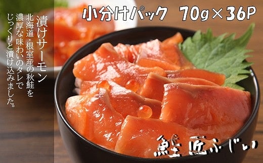 
            D-42024 【北海道根室産】＜鮭匠ふじい＞漬けサーモン丼の具36P
          