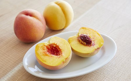 山形産 黄色い桃(有袋・無袋)2kg(5～10玉)[柔らかくなる桃] 【令和6年産先行予約】FU21-166
