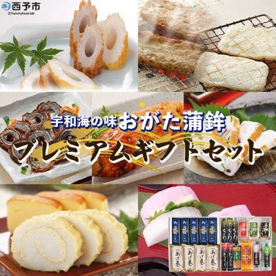 ふるさと納税 西予市 &lt;宇和海からの贈り物　 おがた蒲鉾 プレミアムギフトセット&gt;　蒲鉾　かまぼこ　ちくわ　じゃこ天　魚介
