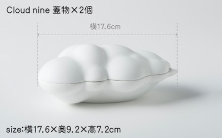 Cloudnine 小鉢 蓋物 4点set【224porcelain】[NAU001] 肥前吉田焼 焼き物 やきもの 器 うつわ 皿 さら