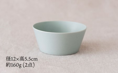 【美濃焼】flat bowl ボウル 2個セット（ペールブルー）【KANEAKI SAKAI POTTERY】【TOKI MINOYAKI返礼品】 食器 ボウル スープボウル デザートボウル サラダボ