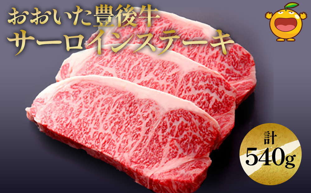 おおいた豊後牛 サーロインステーキ 180g×3枚(合計540g)  | おおいいた 和牛 津久見市