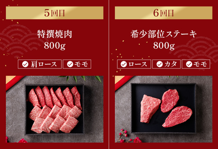【和牛セレブ】【復興支援】能登牛 定期便「ファーストクラス」全6回  牛肉 最高級 黒毛和牛 和牛 肉汁