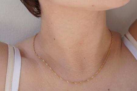 ギフト対応可【Cherieオリジナルネックレス】sparkle chain necklace