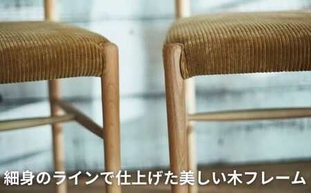 Coccole  ダイニングチェア 椅子 チェア 4脚  天然木 北欧 張地 布 選べる C282A【63_1-001】