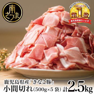 ふるさと納税 南さつま市 【鹿児島県産】畜産王国の「きなこ豚」小間切れ2.5kg(500g×5袋) スターゼン 南さつま市