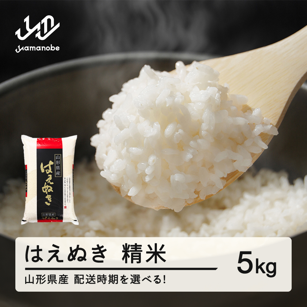 ＜先行予約＞新米 はえぬき 精米 5kg 令和8年産 2026年産 山形県産 11月上旬~11月中旬頃に順次発送 tf-hasxb5-11f 11月上旬~11月中旬頃に順次発送