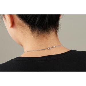 P10185-1　豪華な輝「大粒ハートキュービックジルコニア磁気ネックレス」