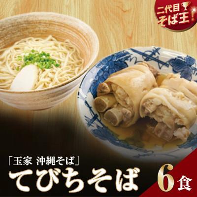 ふるさと納税 南城市 【人気の名店・そば処 玉家】てびちそば　6人前(沖縄そば/南城市)