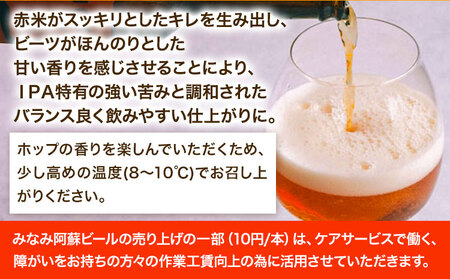 みなみ阿蘇ビール 阿蘇レッド IPA 330ml×6本セット 株式会社南阿蘇ケアサービス 《90日以内に出荷予定(土日祝除く)》 池山水源の湧水使用！ インディアペールエール みなみ阿蘇ビール ビール