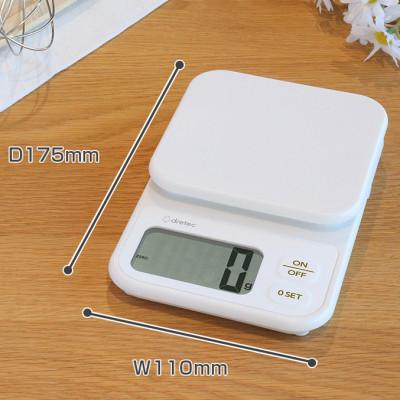 ふるさと納税 川口市 ドリテック デジタルスケール 「エクレ」 ホワイト 最大計量3kg/1g単位 KS-839WT |  | 03