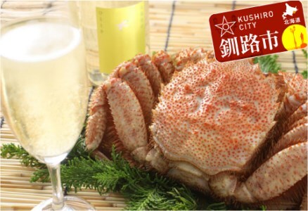 釧路福司「スパークリング清酒」500ml1本 ボイル毛がに600g ふるさと納税 酒 かに F4F-5347